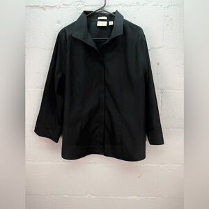 Chico's No Iron 100% Cotton Button Down Blouse Shirt Top Size XL